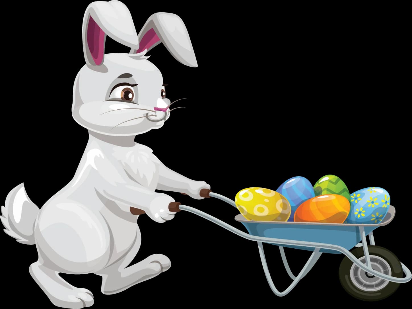 Bunny with Wheelbarrow